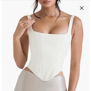 Rafa Satin Longline Corset Top